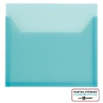 Plastic File Pocket in Blue Plastic File Pocket in Blue