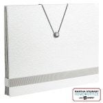 Shagreen Accordion File- in white Shagreen Accordion File- in white
