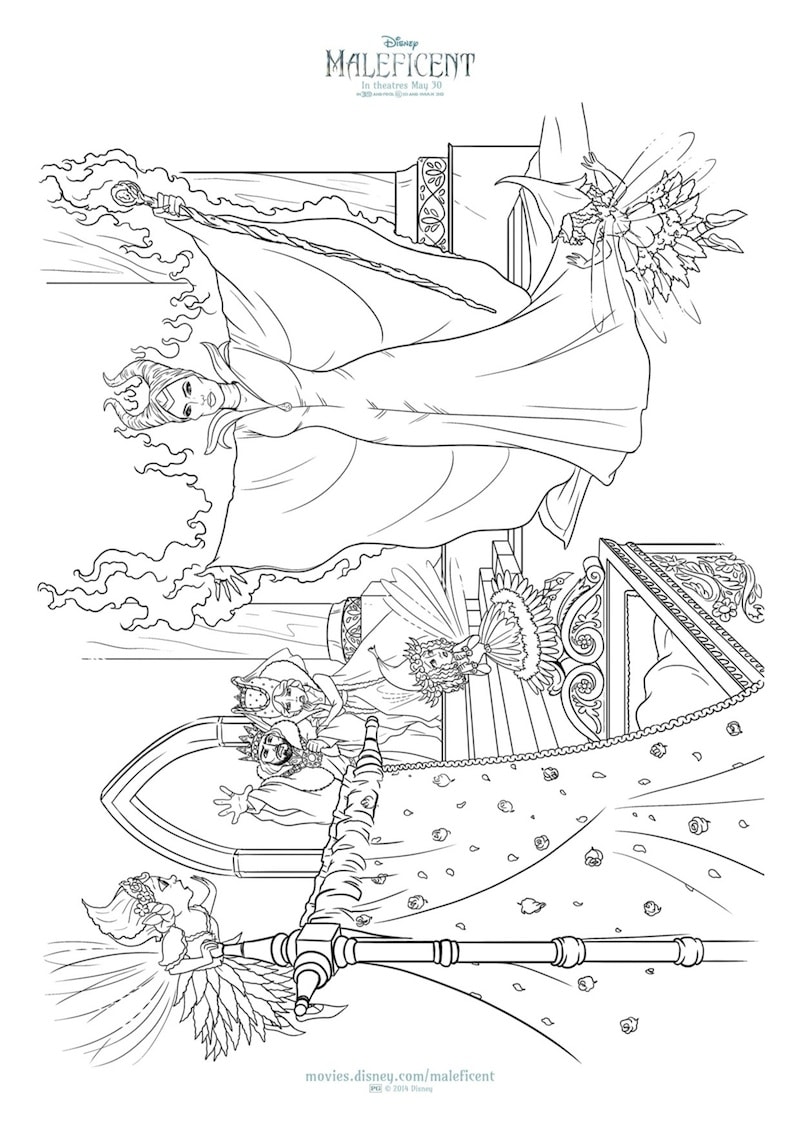 maleficent movie coloring pages - photo #31