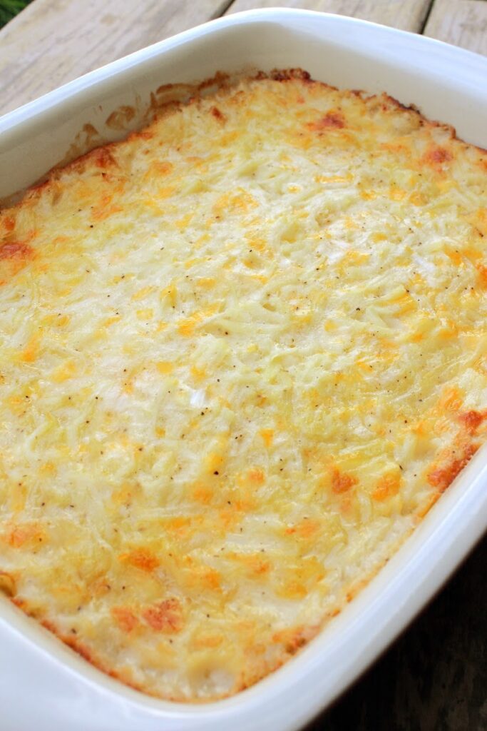 Copycat Cracker Barrel Hash Brown Casserole Recipe Lady and the Blog